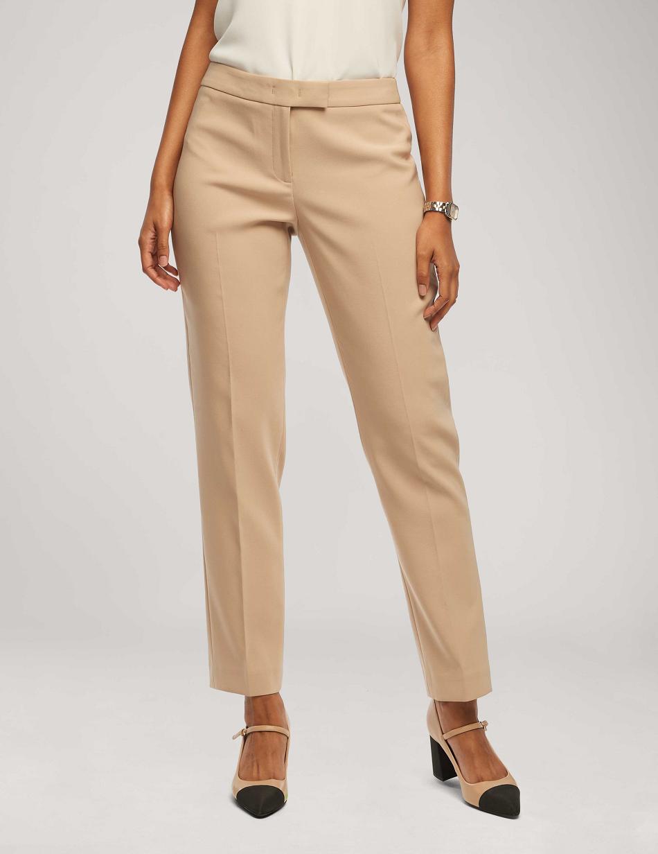 Anne Klein Contour Stretch Bowie Pant Bottoms Beige | USNEJ96106