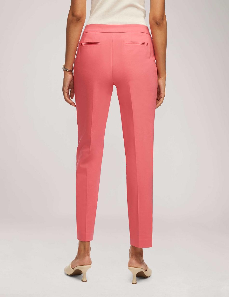 Anne Klein Cotton Double Weave Bowie Pant Bottoms Pink | BUSSO97145