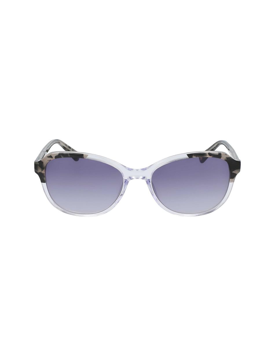 Anne Klein Crystal Oval Sunglasses Narrow Size Grey | LUSSX26896