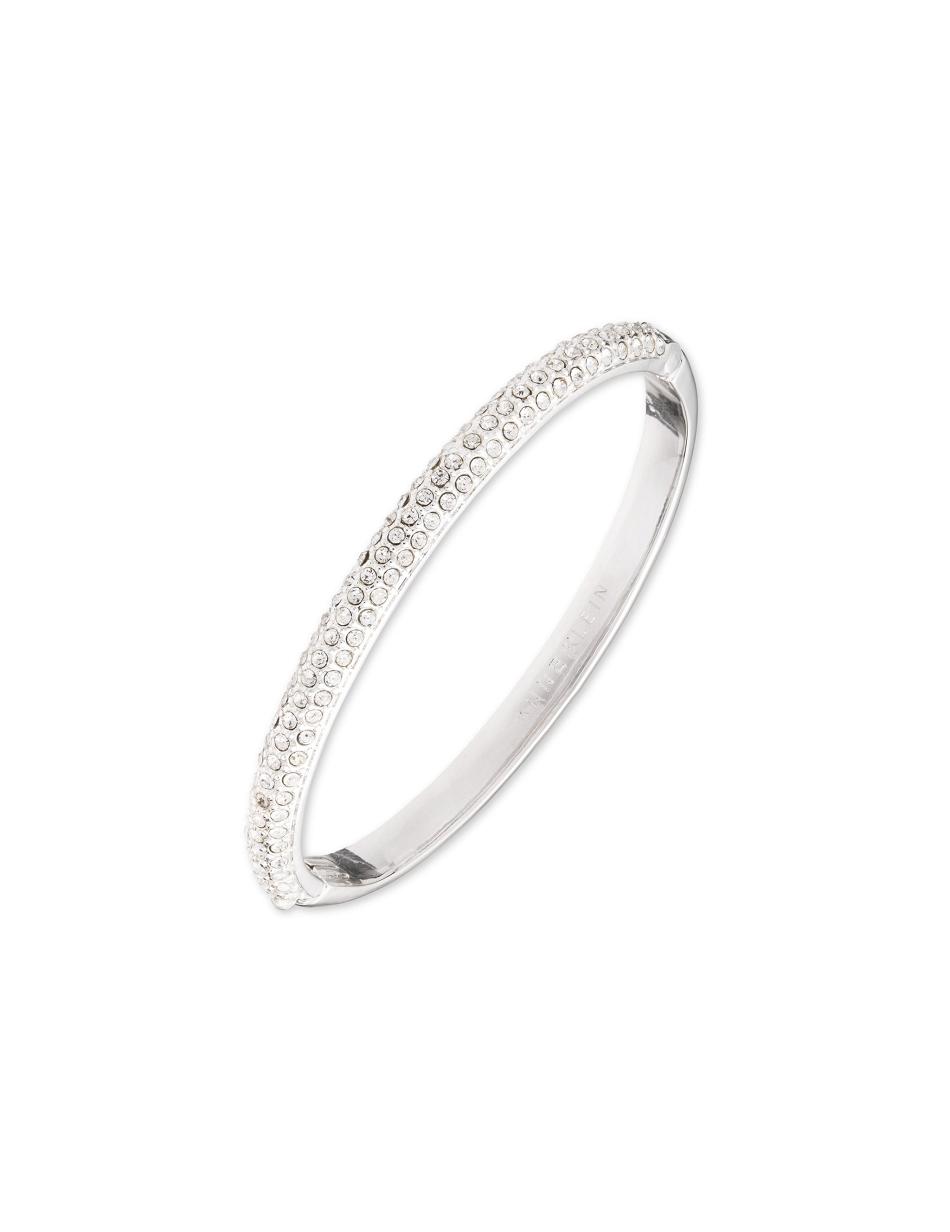 Anne Klein Crystal Pave Bangle Bracelets Silver | USJVR35174