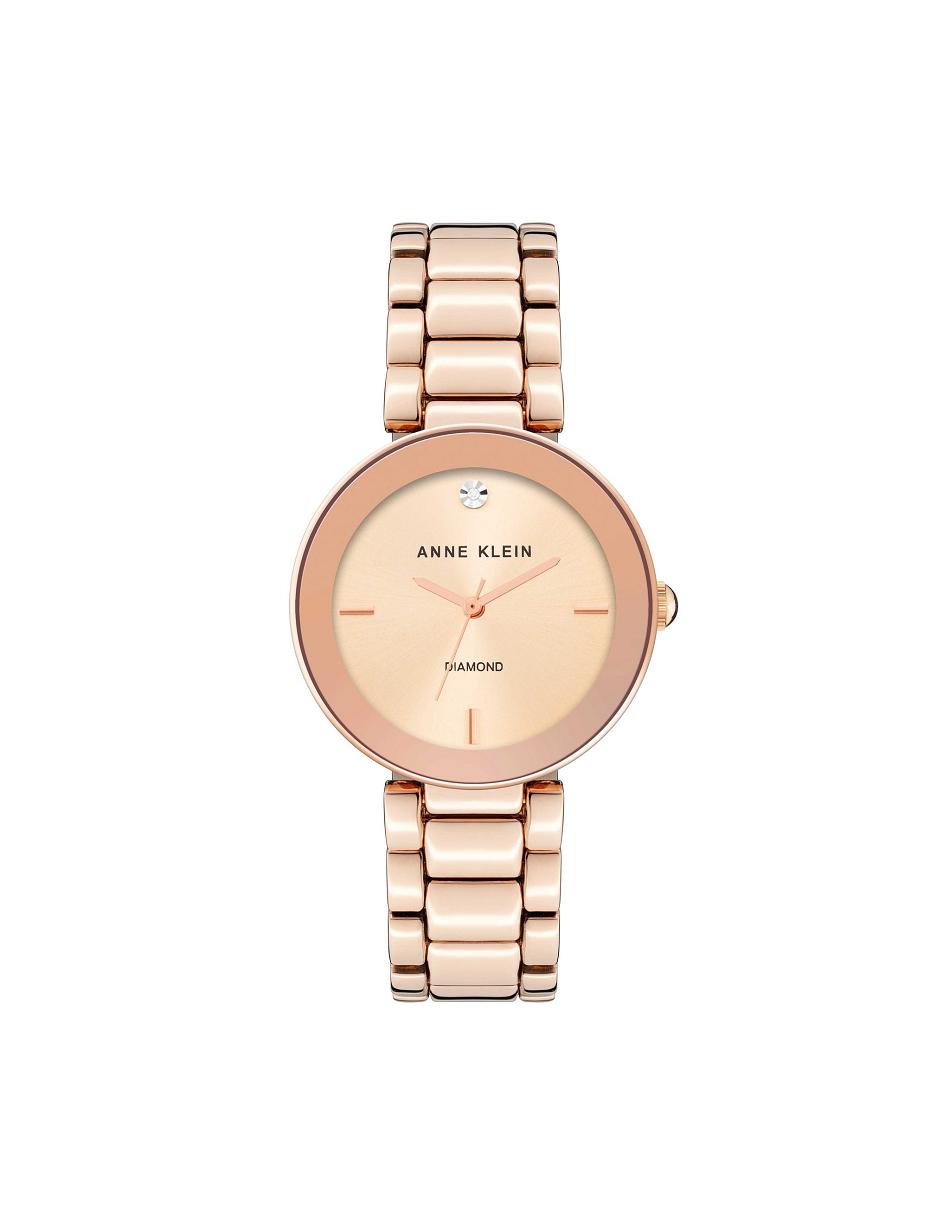 Anne Klein Dial Bracelet Watch Diamond Rose / Gold | USNEJ30387