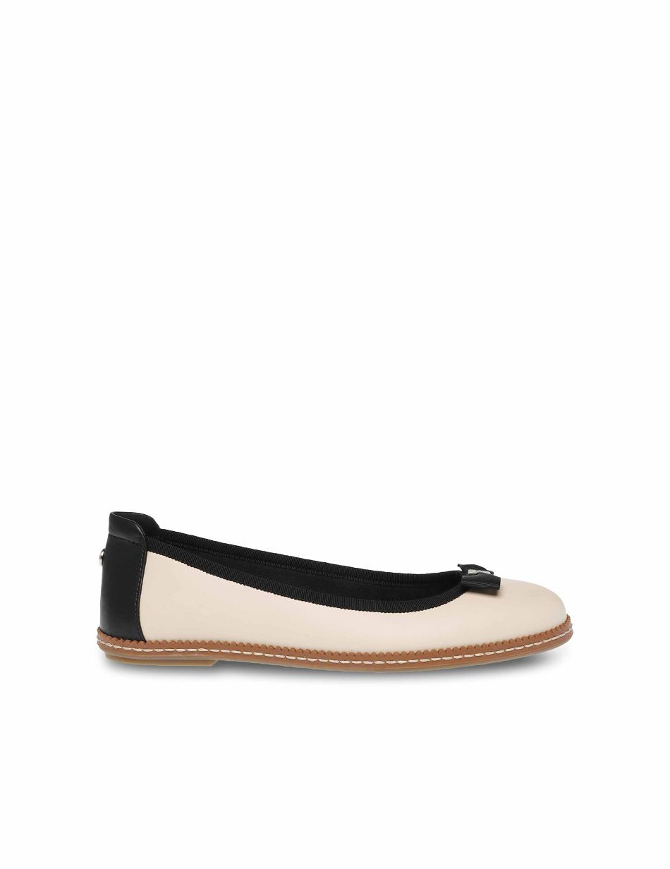 Anne Klein Ember Flats White / Black | USCVG15680