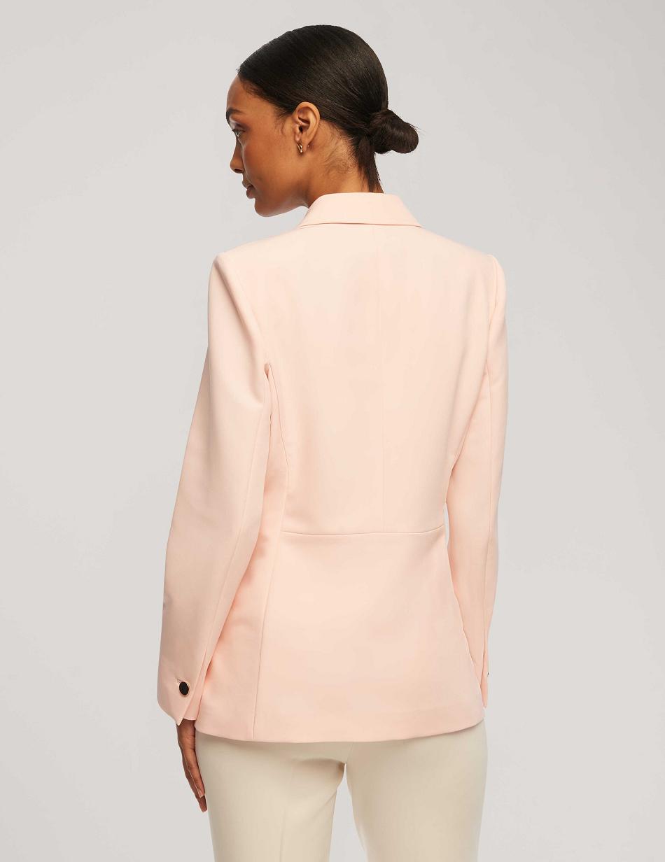 Anne Klein Faux Double Breasted With Patch Pockets Blazers & Jackets Pink | FUSHY34036