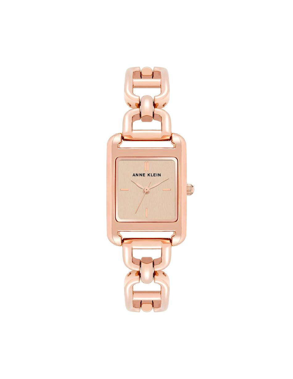 Anne Klein Heritage Link Bracelet Watch Rectangular Rose / Gold | USJBT87264