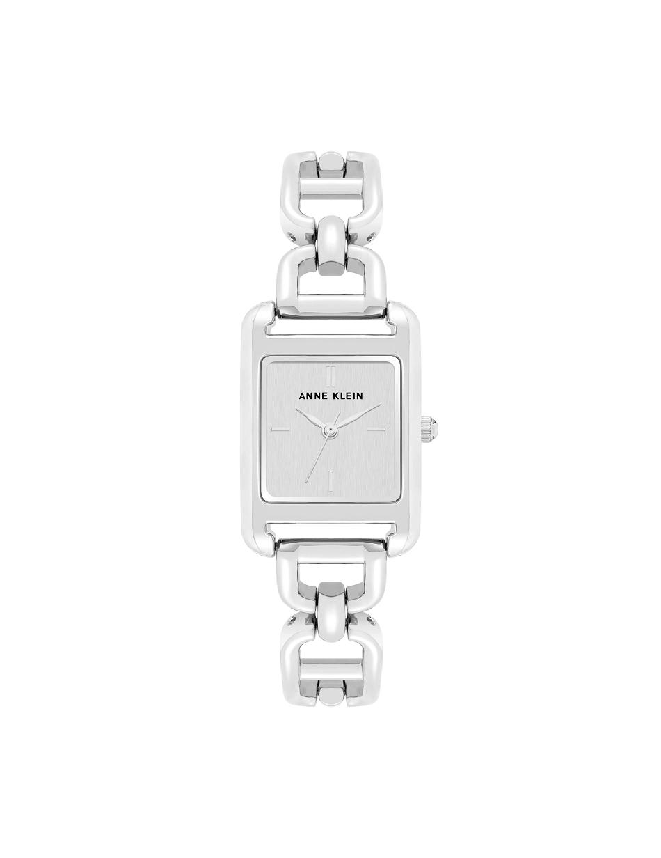 Anne Klein Heritage Link Bracelet Watch Rectangular Silver | USXBR17429