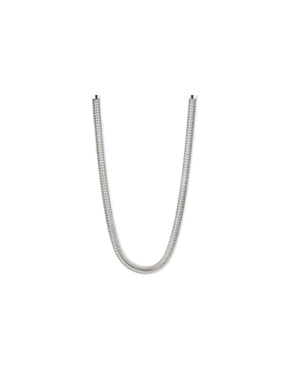 Anne Klein Herringbone Chain Necklace Best Sellers Silver / Gold | USXMI93089