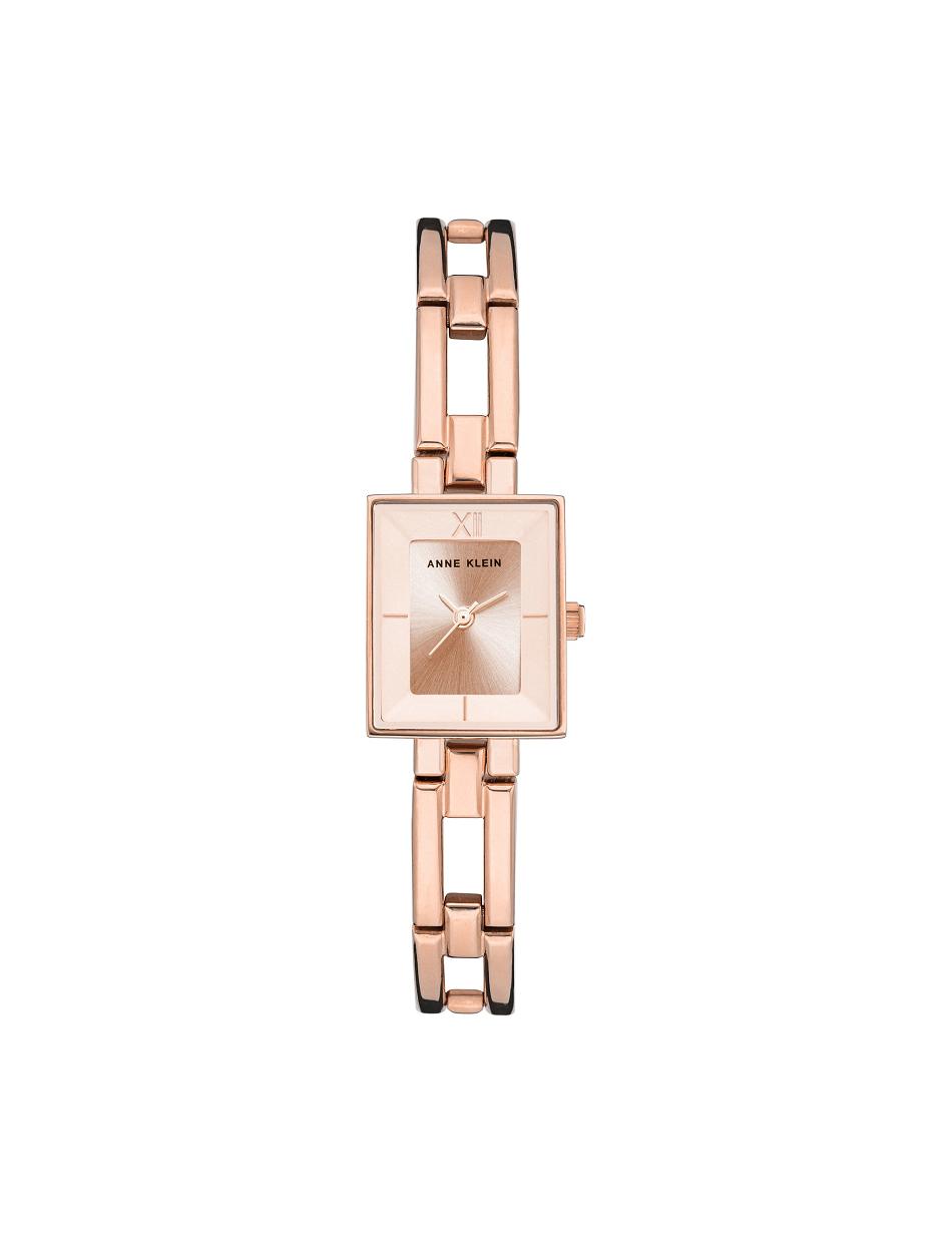 Anne Klein Iconic Case Bangle Watch Rectangular Rose / Gold | UUSTG61791