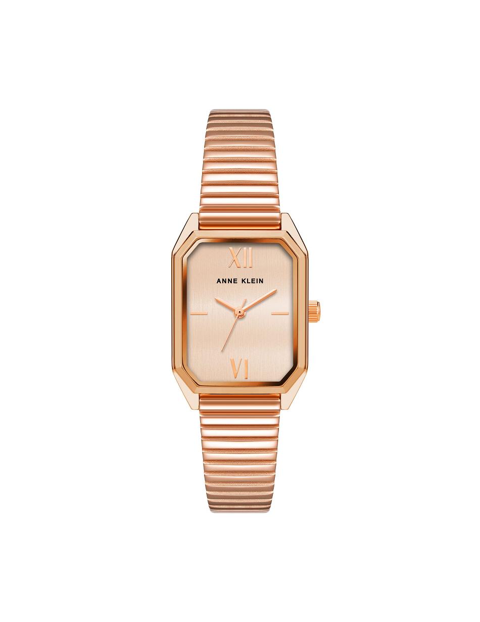 Anne Klein Iconic Octagonal Case Bracelet Watch Rectangular Rose / Gold | USIIZ40534