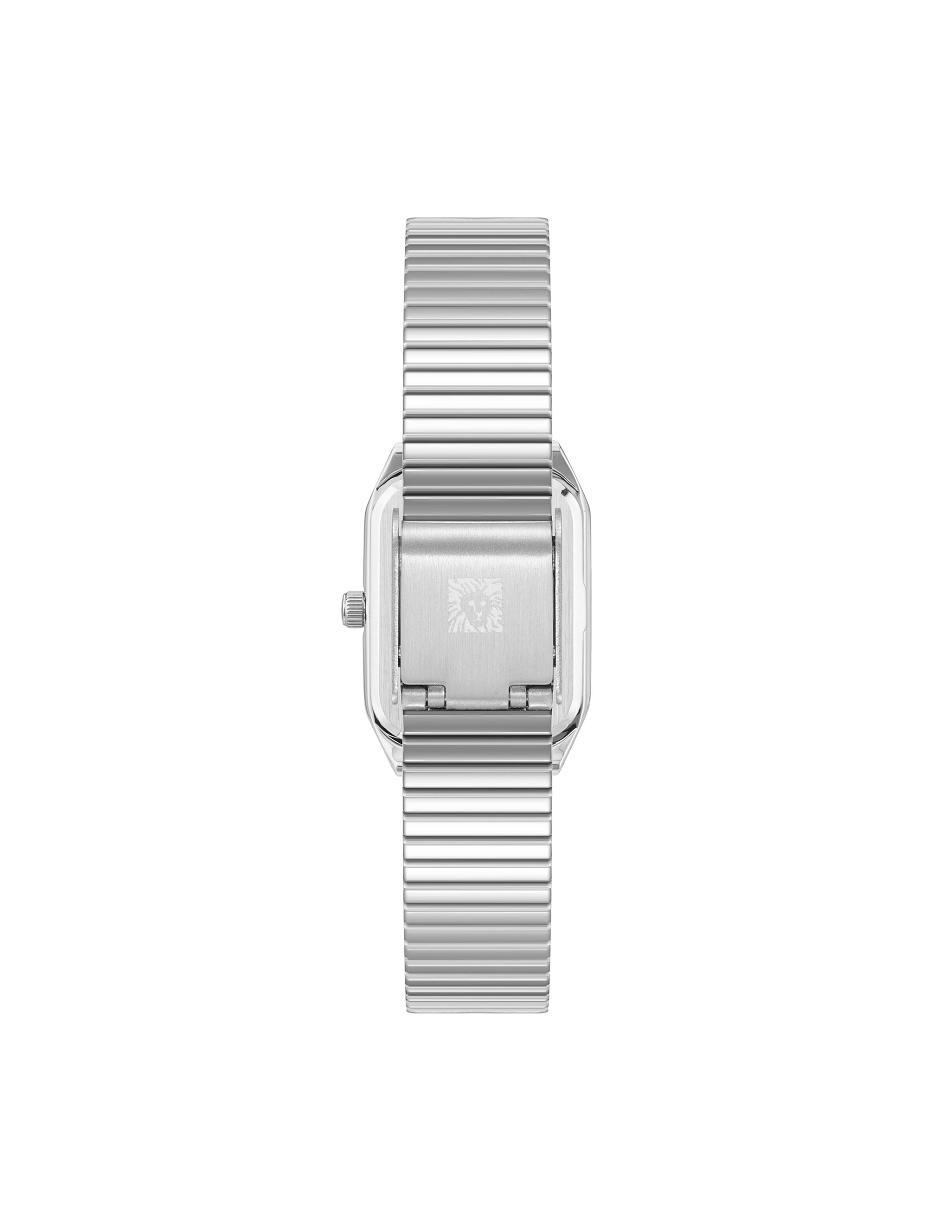 Anne Klein Iconic Octagonal Case Bracelet Watch Rectangular Silver | ZUSNQ21624