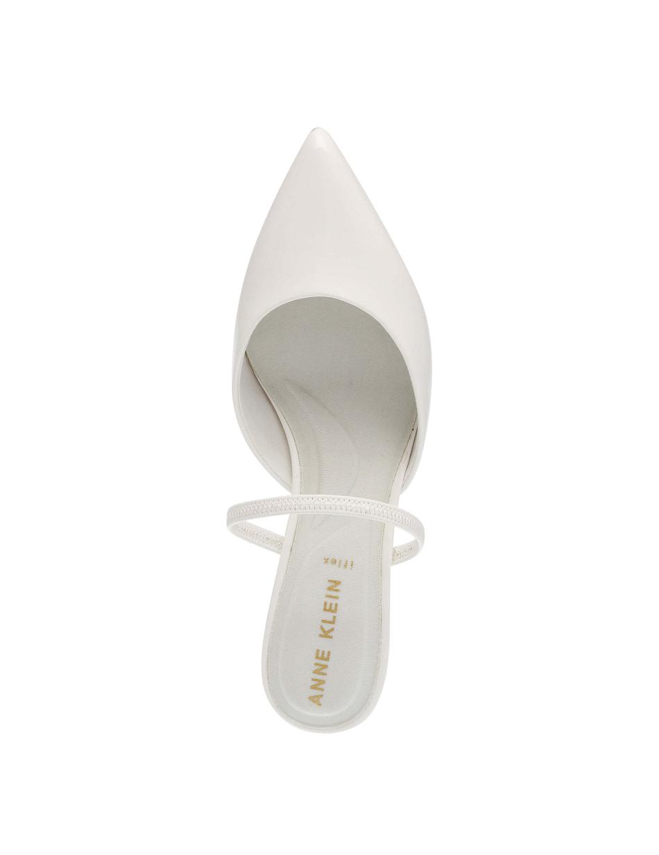 Anne Klein Iella Convertible Sling Back Heels White | UUSND11074