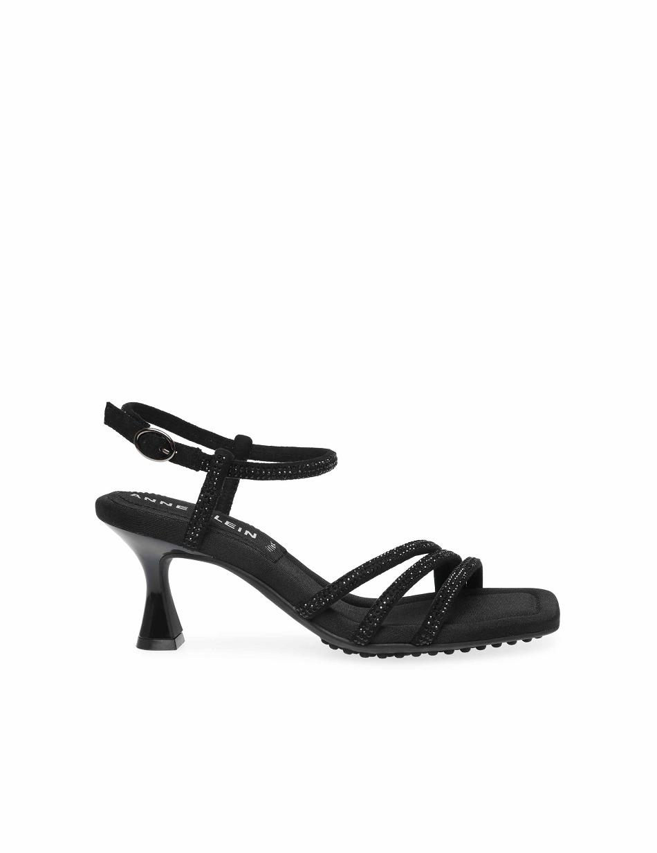 Anne Klein Jelyssa-C Sandal Best Sellers Black | QUSWA62270