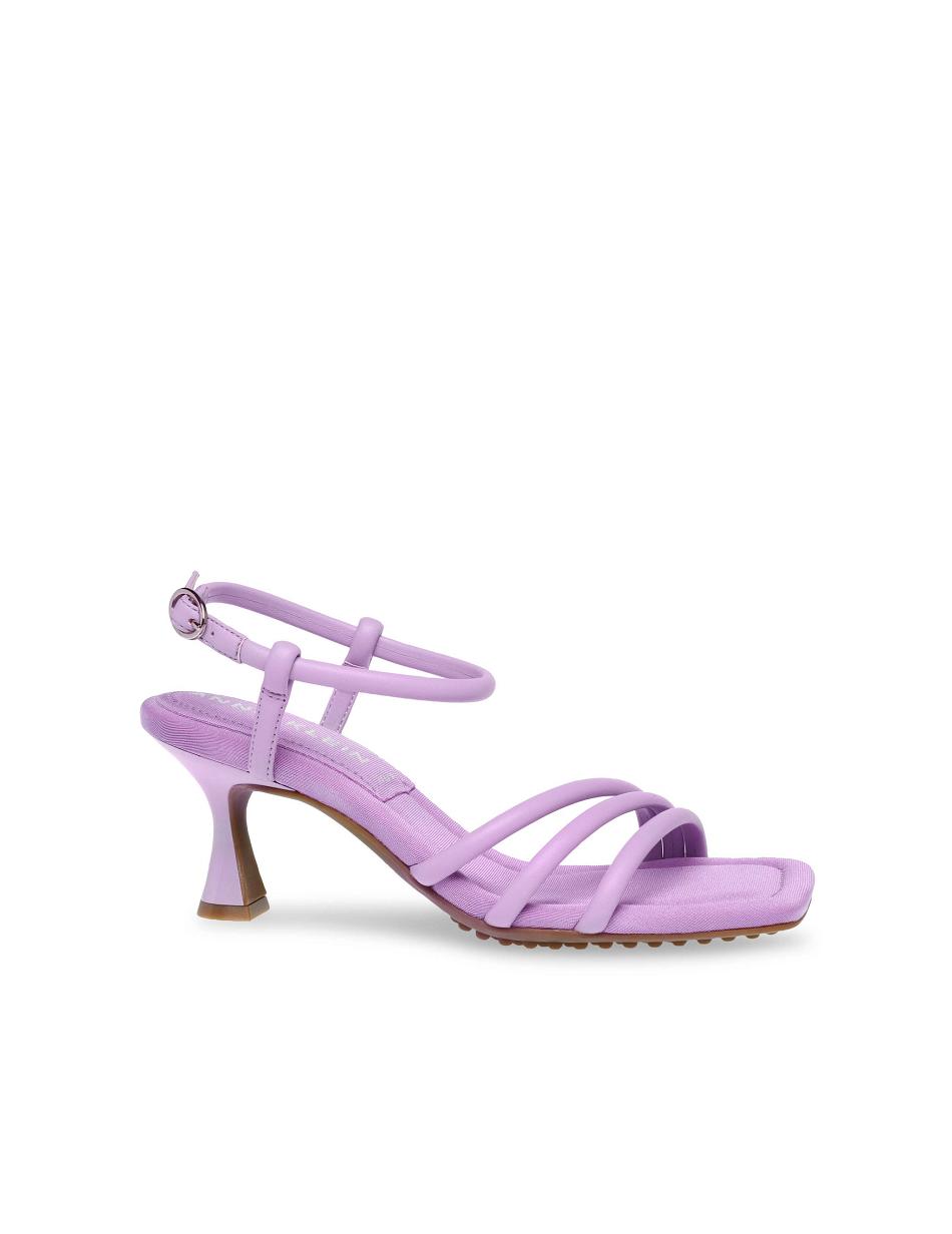 Anne Klein Jelyssa Sandal Heels Purple | YUSVQ30751