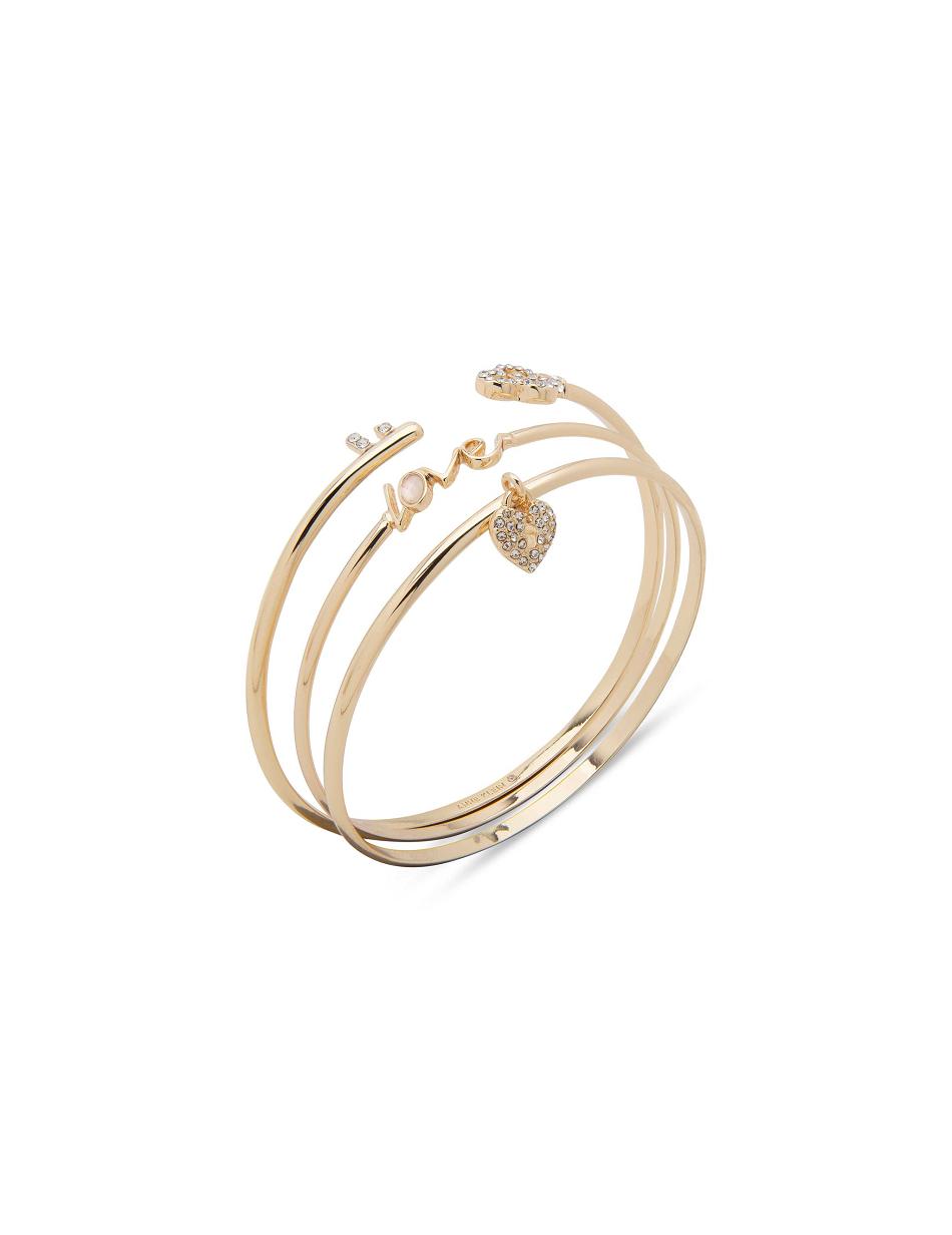 Anne Klein Love&Heart Bangle Set Bracelets Gold | ZUSNQ84557