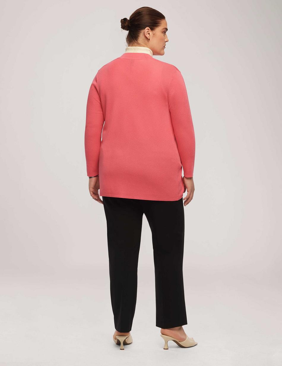 Anne Klein Malibu Cardigan Plus Size Pink | XUSBH77847