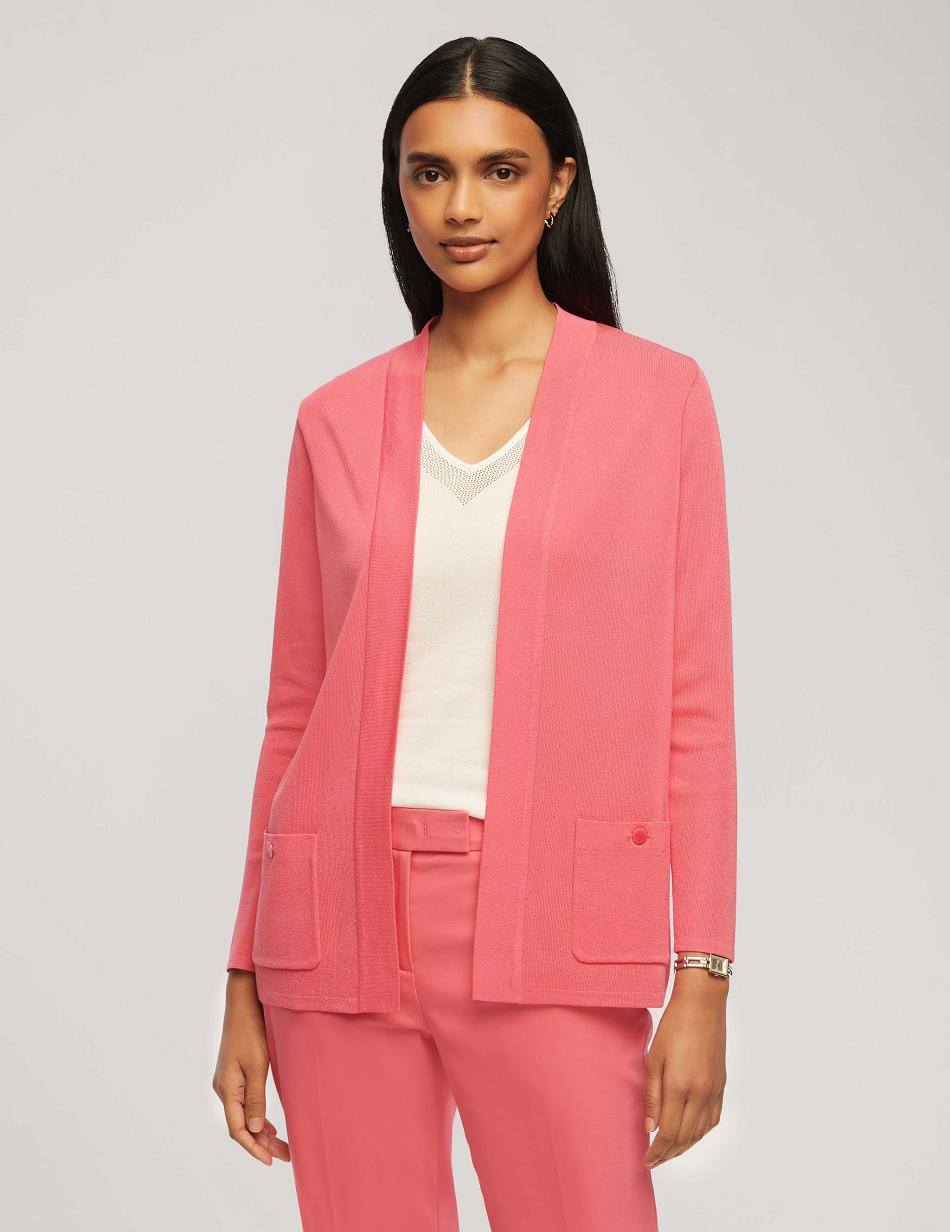 Anne Klein Malibu Cardigan Sweaters Pink | USEAH37448