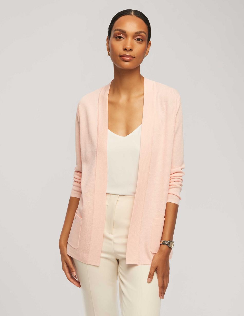 Anne Klein Malibu Cardigan Sweaters Pink | XUSBH65111