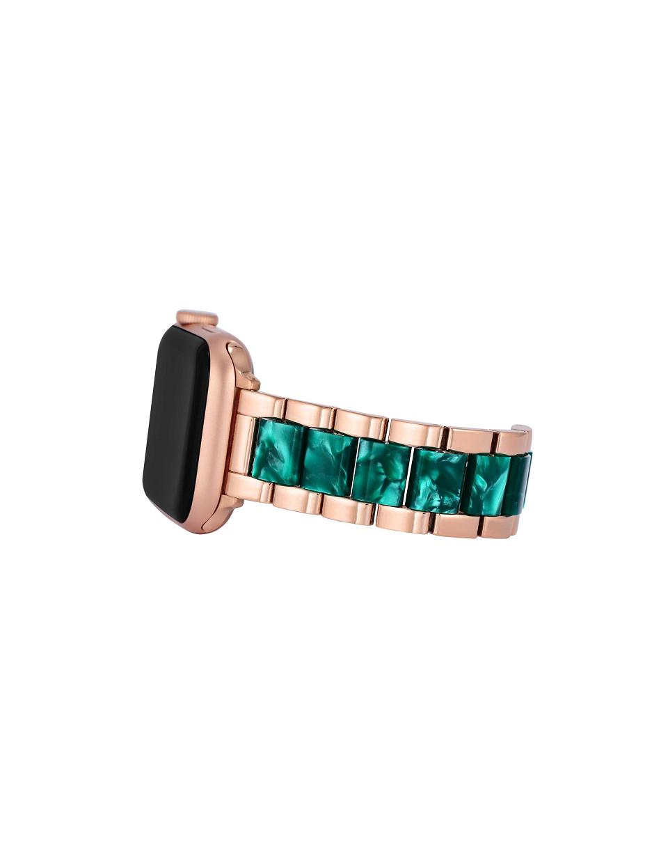 Anne Klein Marbleized Resin Bracelet Band Apple Watch Accessories Green / Rose / Gold | EUSVG66376