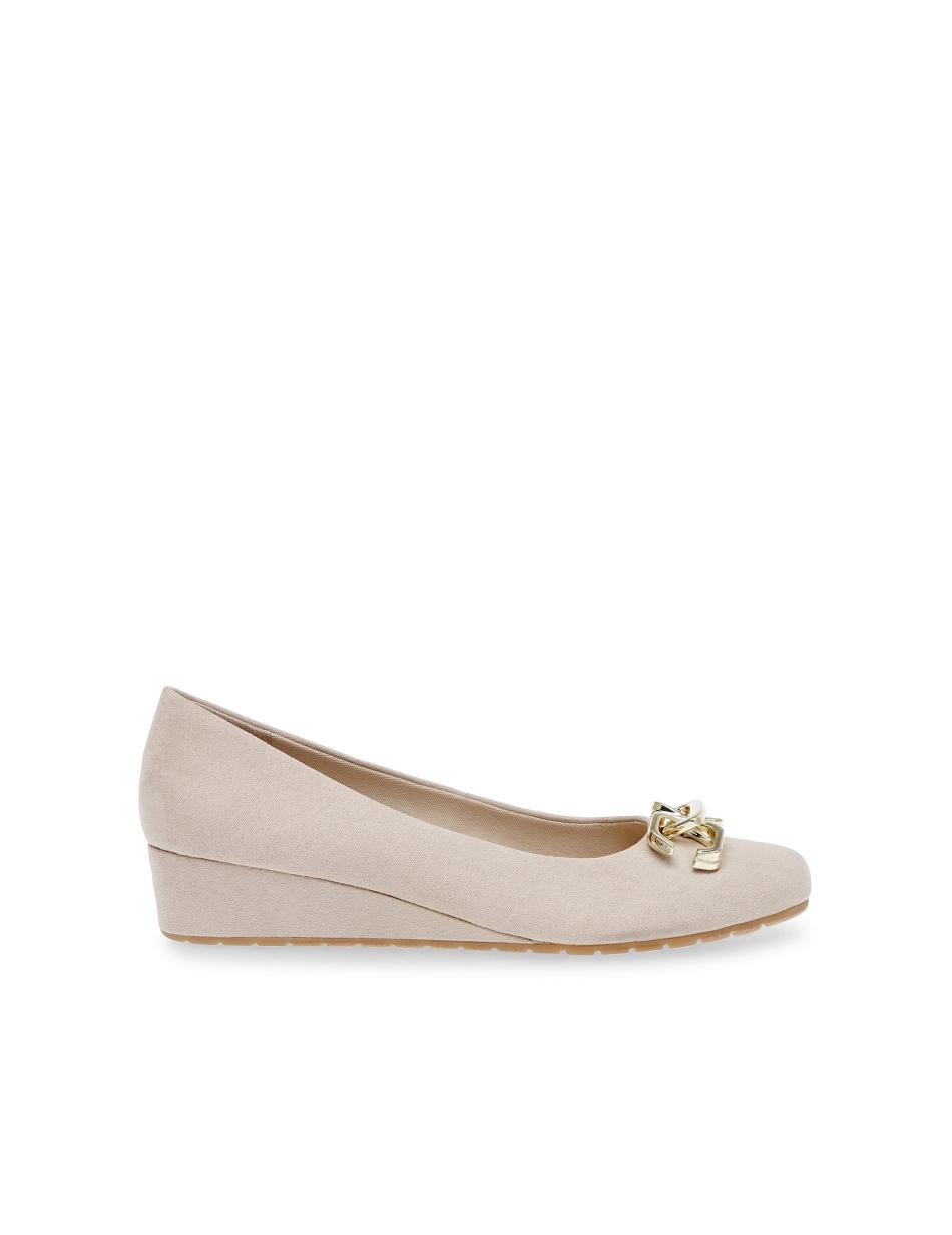 Anne Klein Mariela Wedges Beige | USCIF90338