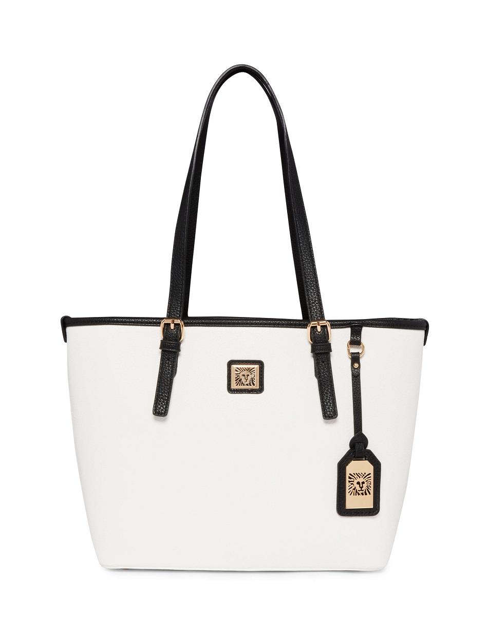 Anne Klein Medium Perfect Tote Bags White / Black | SUSVO12868