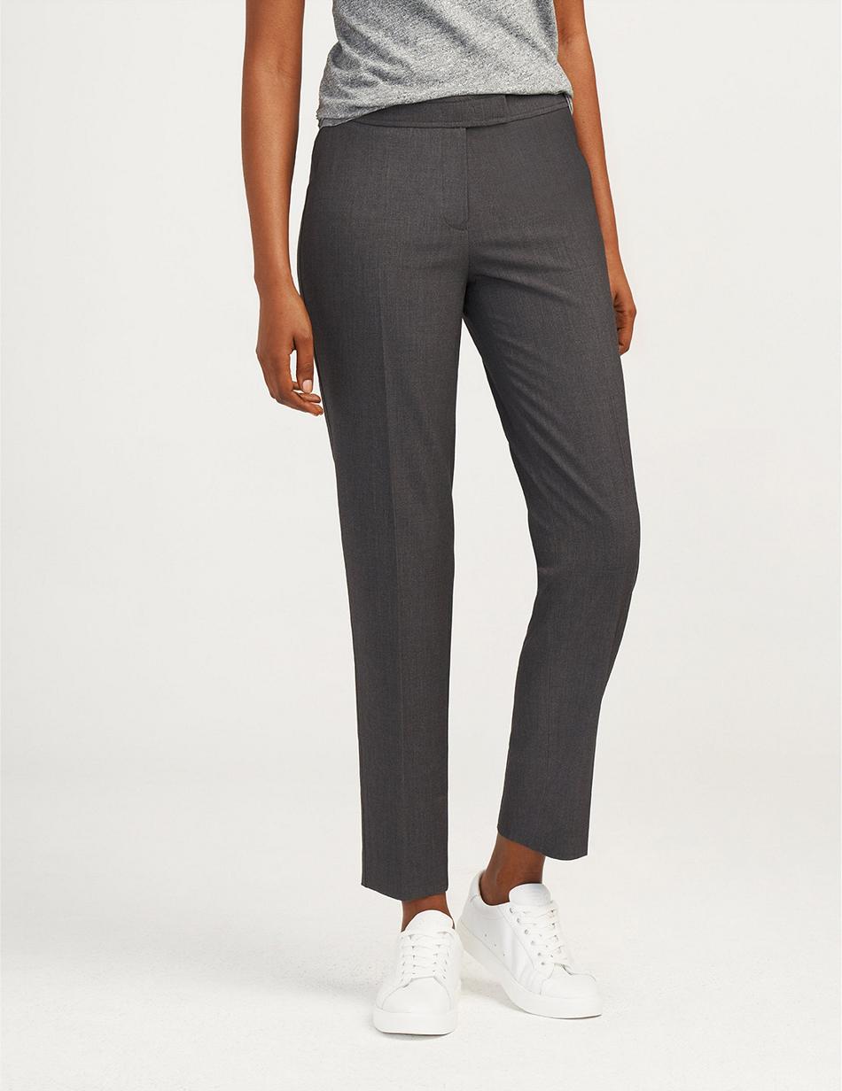 Anne Klein Melange Slim Leg Pant Bottoms Grey | BUSSD24760