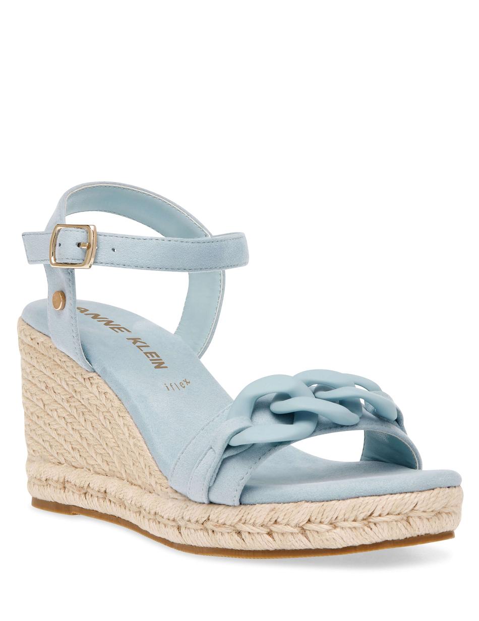 Anne Klein Melluso Dress Wedges Sandals Blue | USEGJ84597