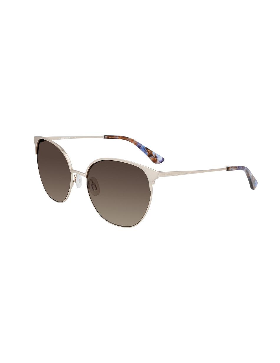 Anne Klein Metal Sunglasses Round Gold | AUSWC29348