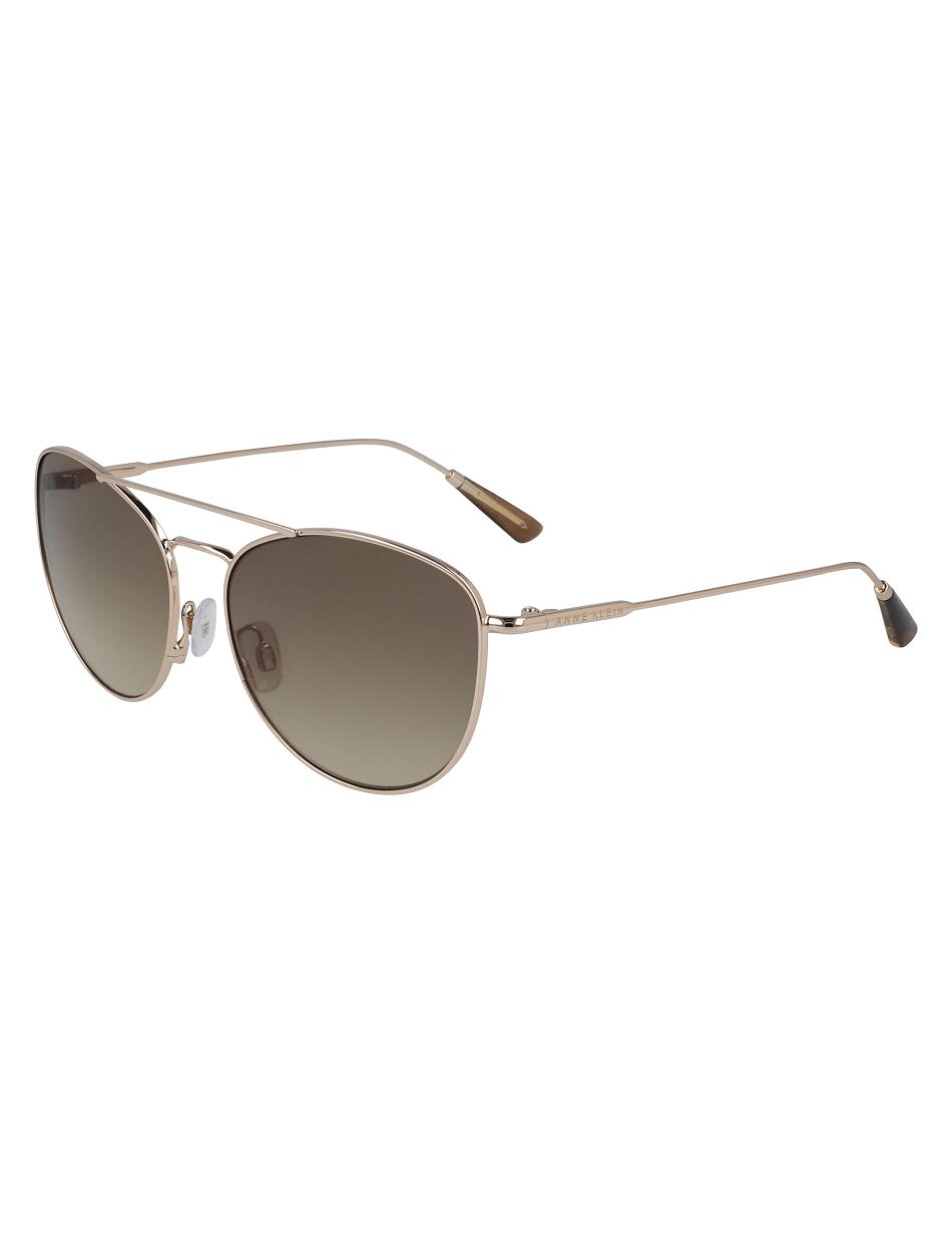 Anne Klein Metal Trendy Aviator Sunglasses Average Size Gold | PUSER82013