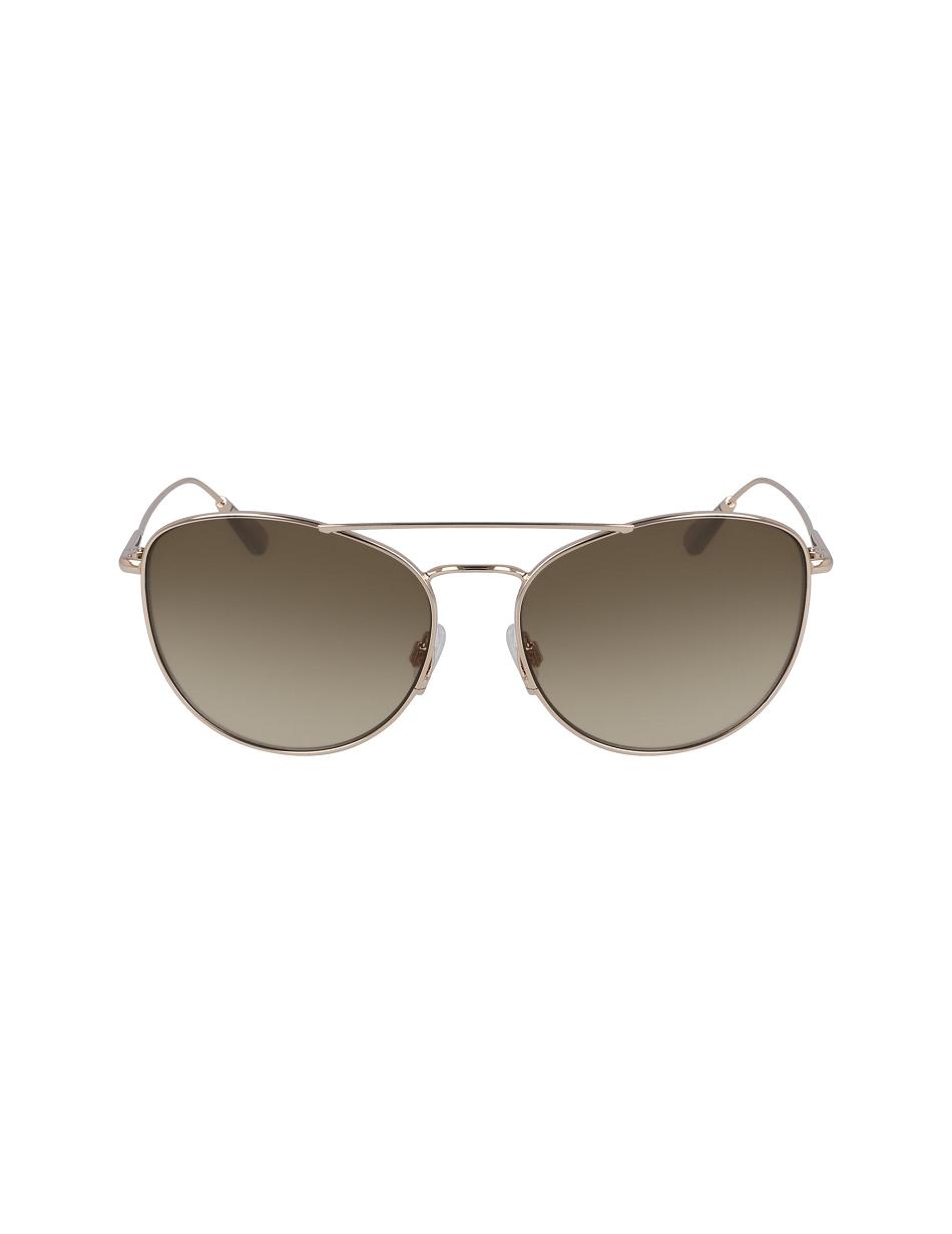 Anne Klein Metal Trendy Aviator Sunglasses Average Size Gold | PUSER82013