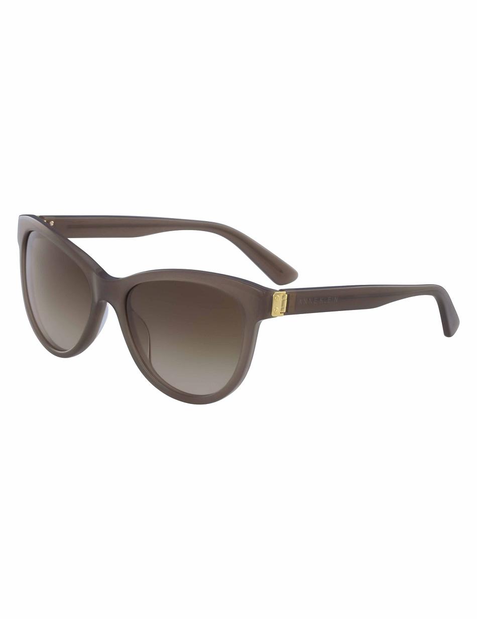 Anne Klein Modern Cat-Eye Sunglasses Average Size Grey Brown | MUSFT50148