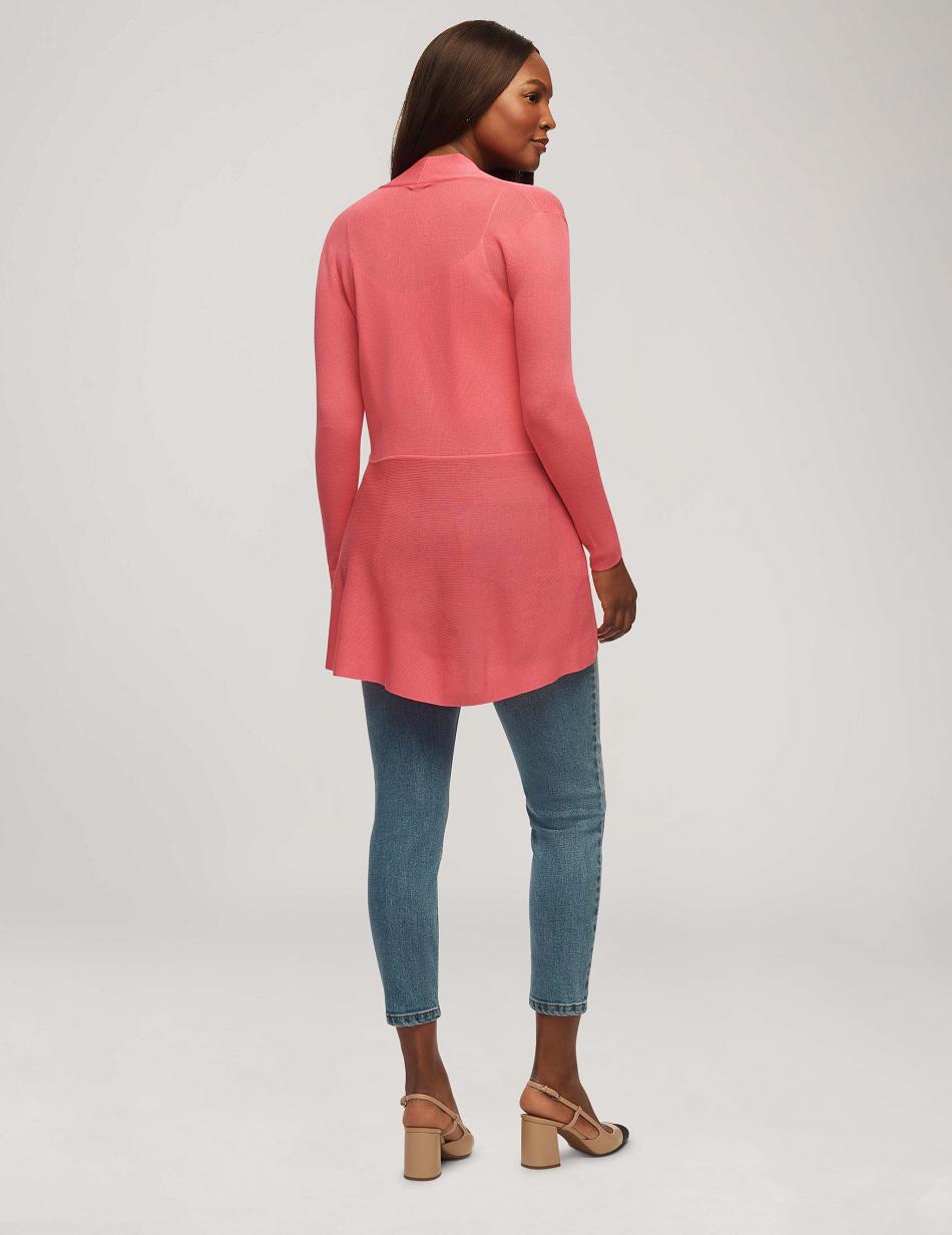 Anne Klein Monterey Cardigan Sweaters Pink | USNZX34836