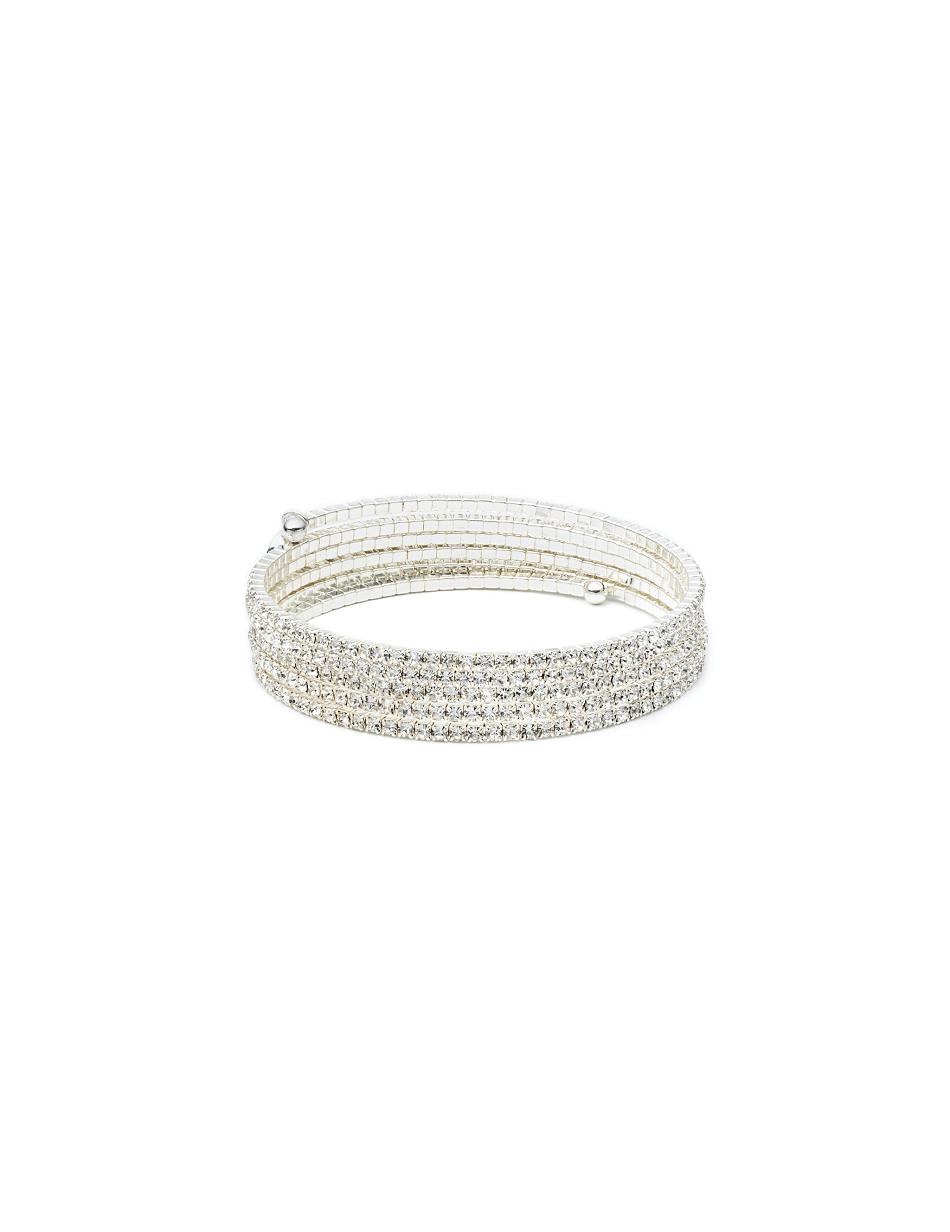 Anne Klein Multi-Row Crystal Coil Bracelet Best Sellers Multicolor | UUSTG64782