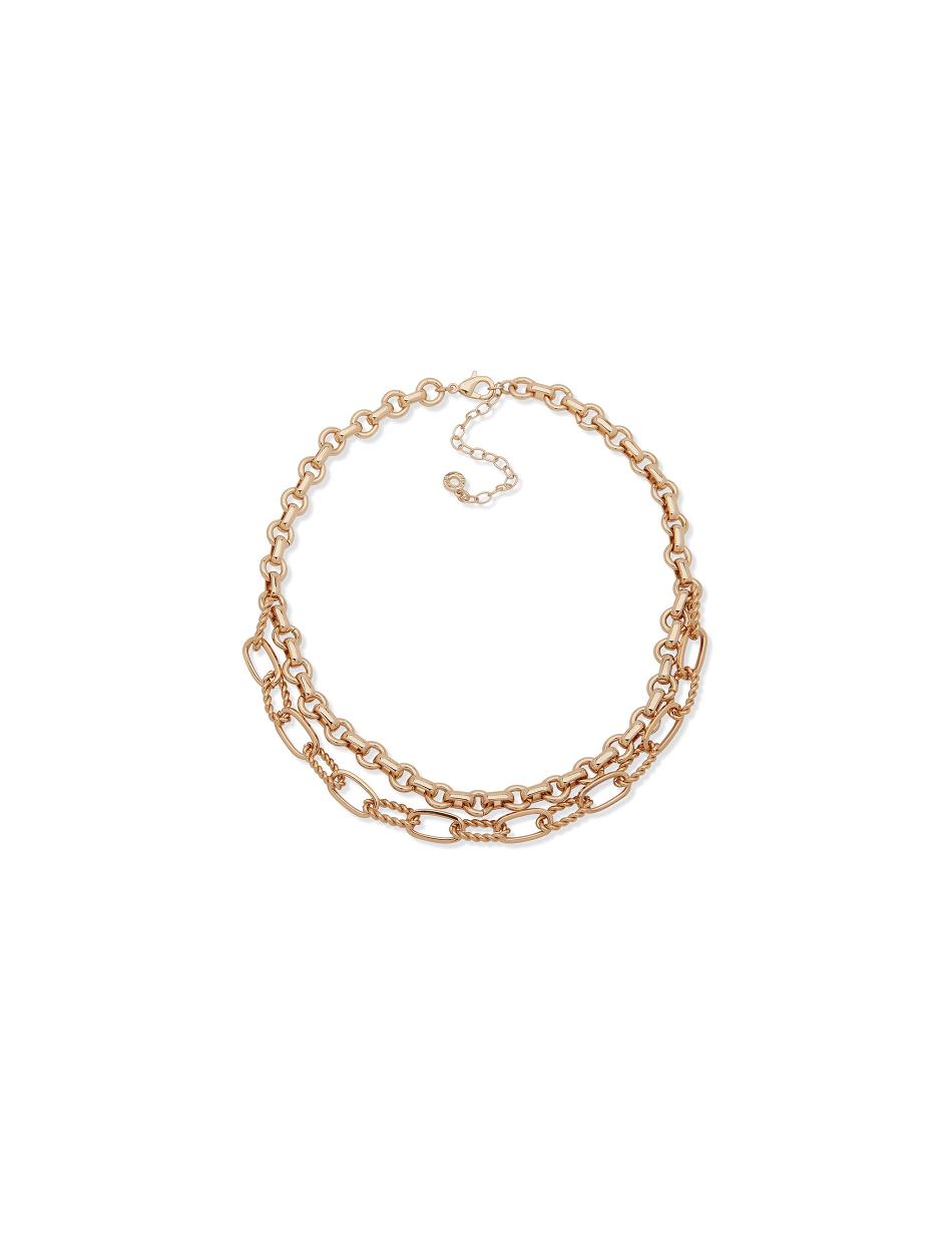 Anne Klein Multirow Chain Necklaces Gold | UUSND22992