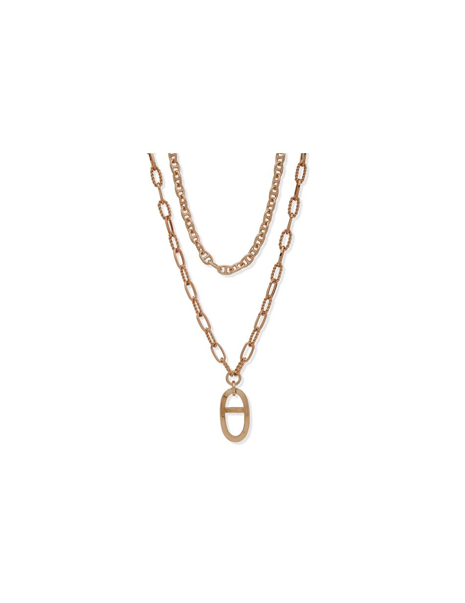 Anne Klein Multirow Pendant Necklaces Gold | GUSEC15210