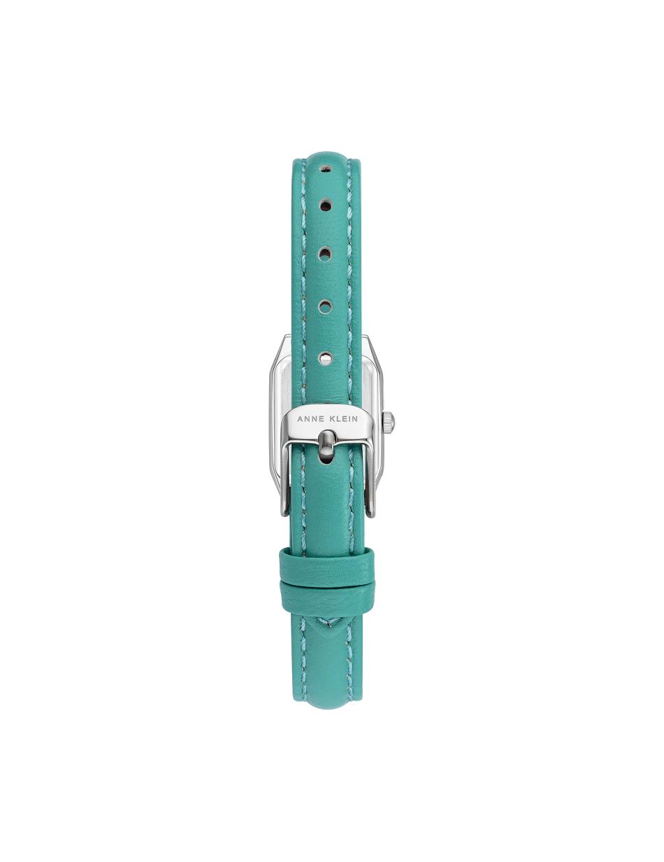 Anne Klein Octagonal Case Strap Watch Leather Light Turquoise | AUSWC63939