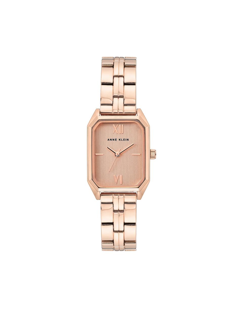 Anne Klein Octagonal Shaped Metal Bracelet Watch Rectangular Rose / Gold | USNZX85225