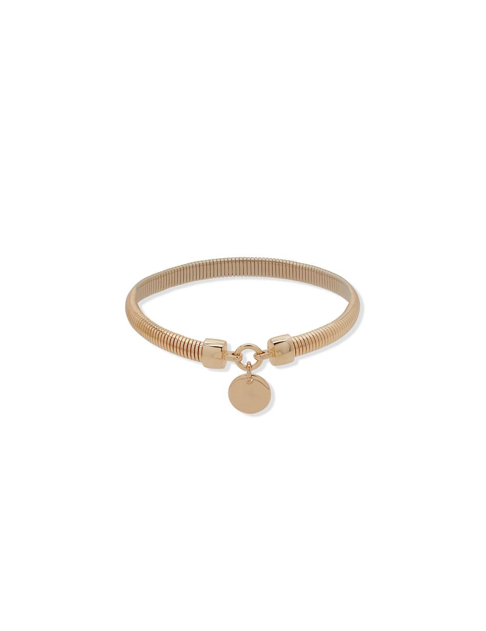 Anne Klein Omega Stretch With Coin Bracelets Gold | QUSUV28077