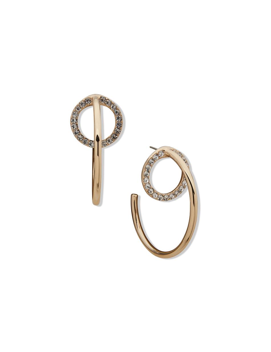 Anne Klein Orbital C Hoop Earring Earrings Gold | USZPD14566