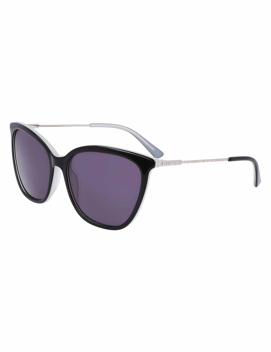 Anne Klein Oversized Sunglasses Square Black | ZUSNQ57017