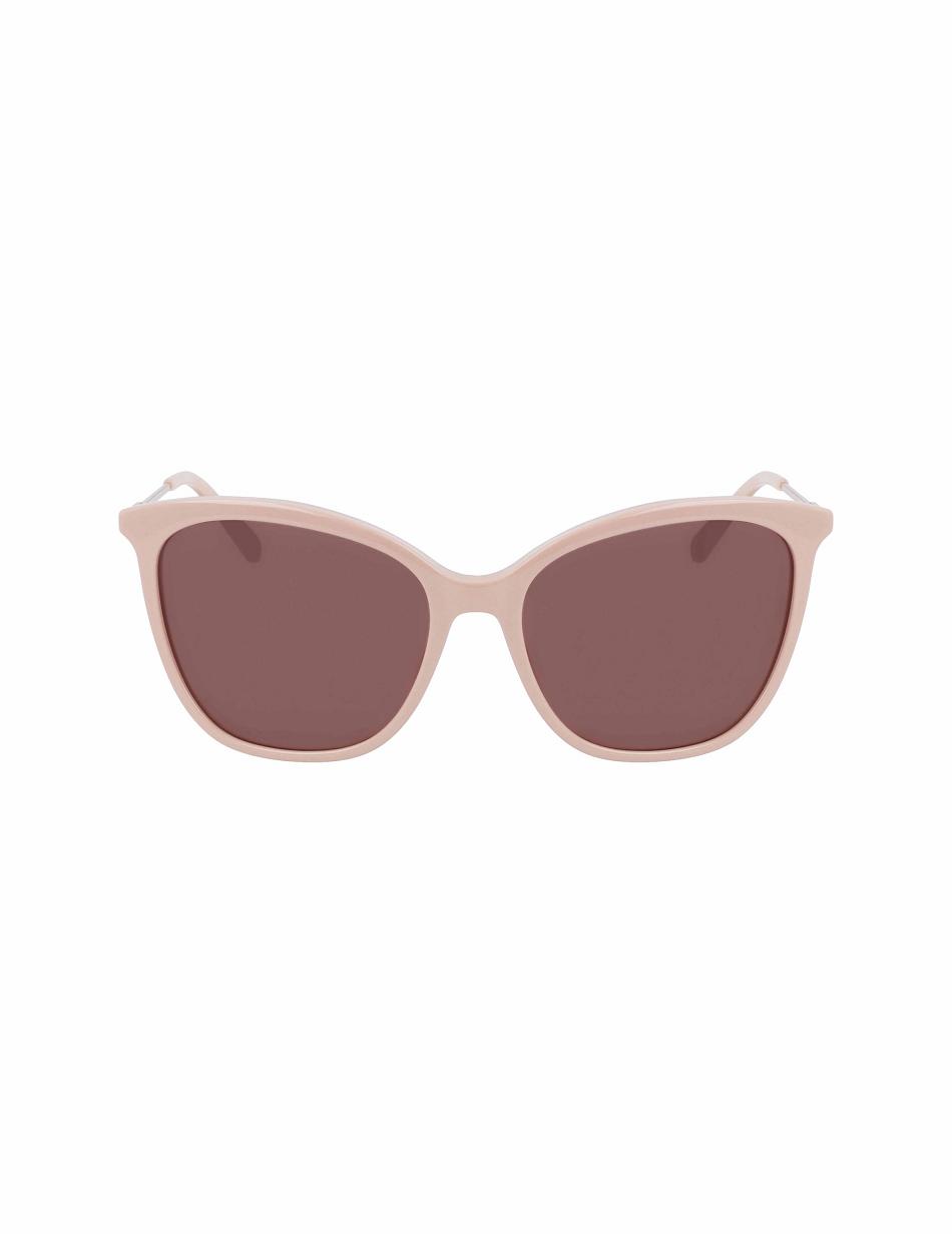 Anne Klein Oversized Sunglasses Square Grey Brown | EUSVG67291