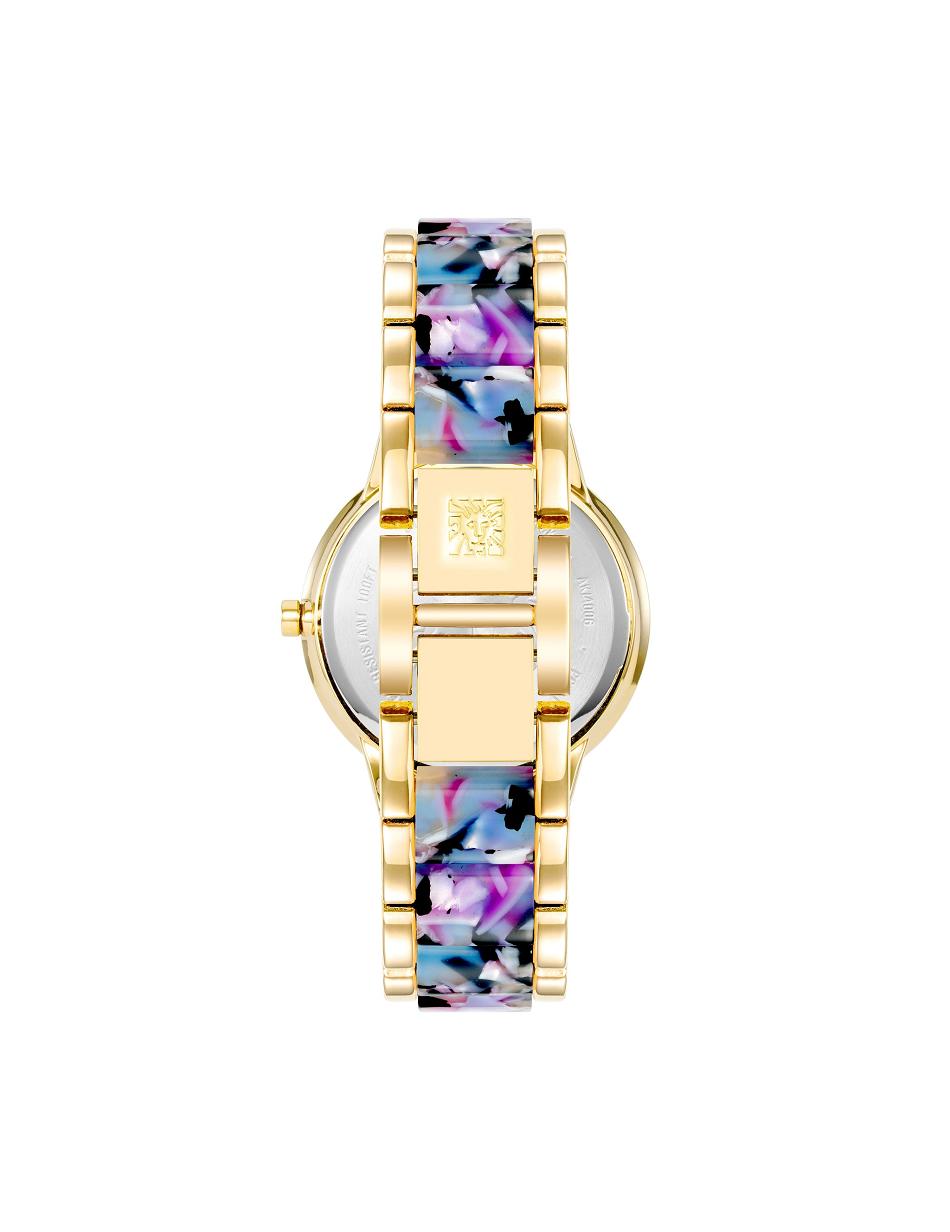 Anne Klein Patterned Mother of Pearl Dial Watch Metals Gold | MUSHR45962