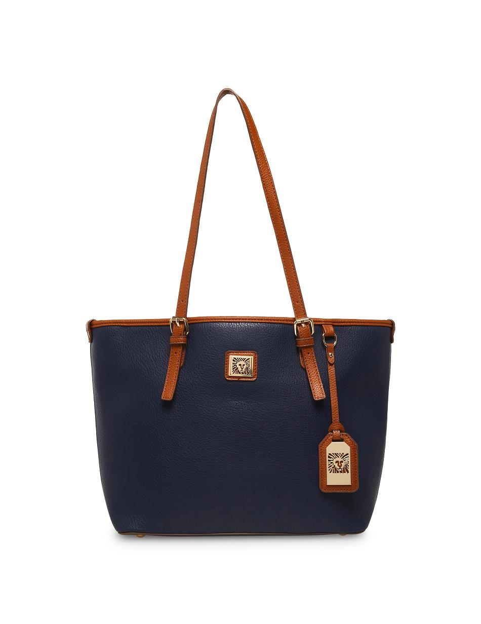 Anne Klein Perfect Lion Logo Tote Bags Blue | USQCS18886