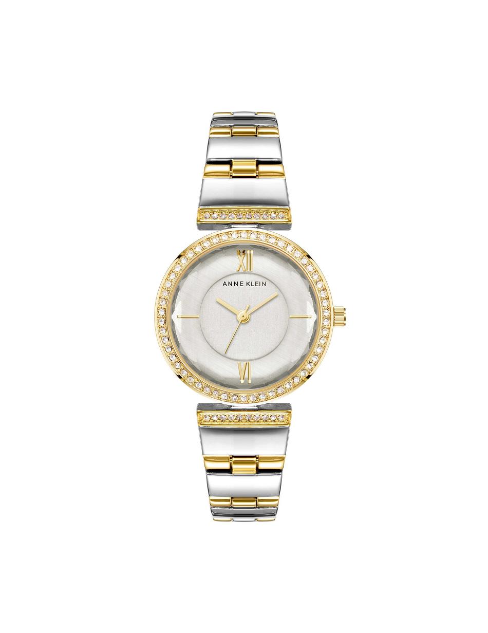 Anne Klein Premium Crystal Bracelet Watch Metals Silver / Gold | DUSKV76798