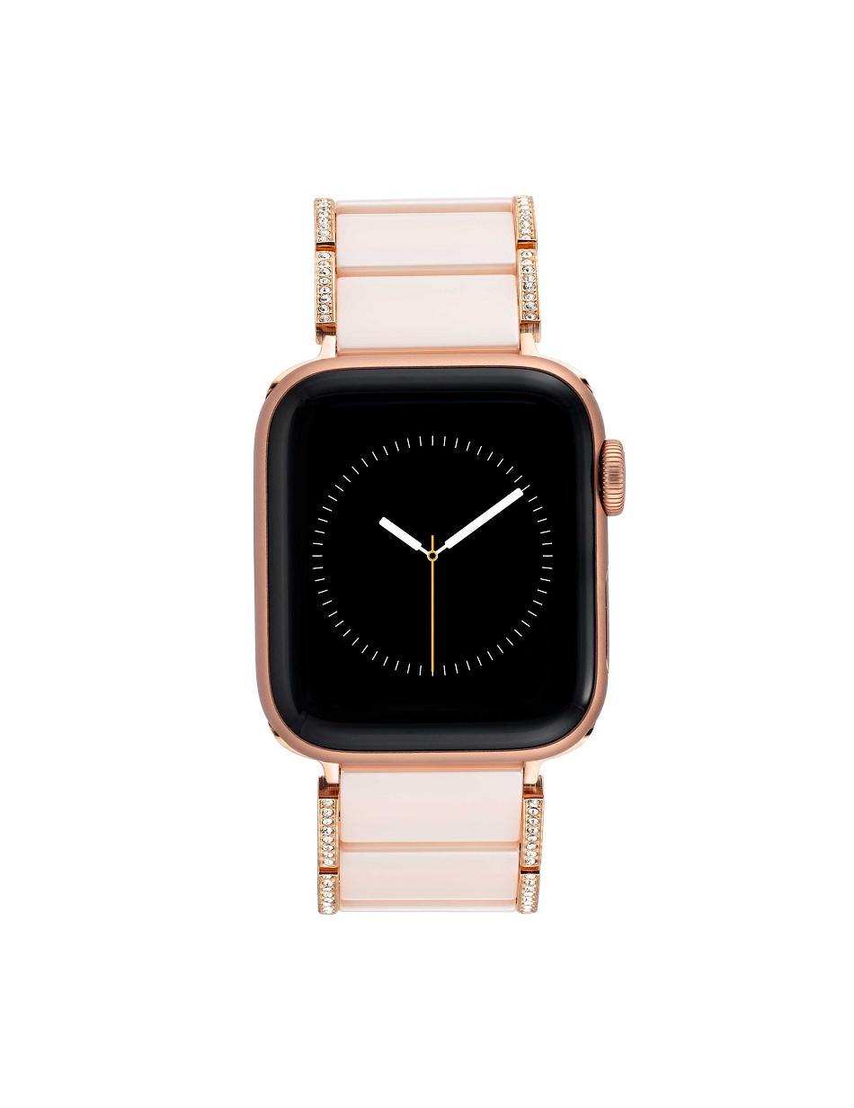 Anne Klein Premium Crystals Ceramic Bracelet Band Apple Watch Accessories Pink / Rose / Gold | ZUSMJ89344