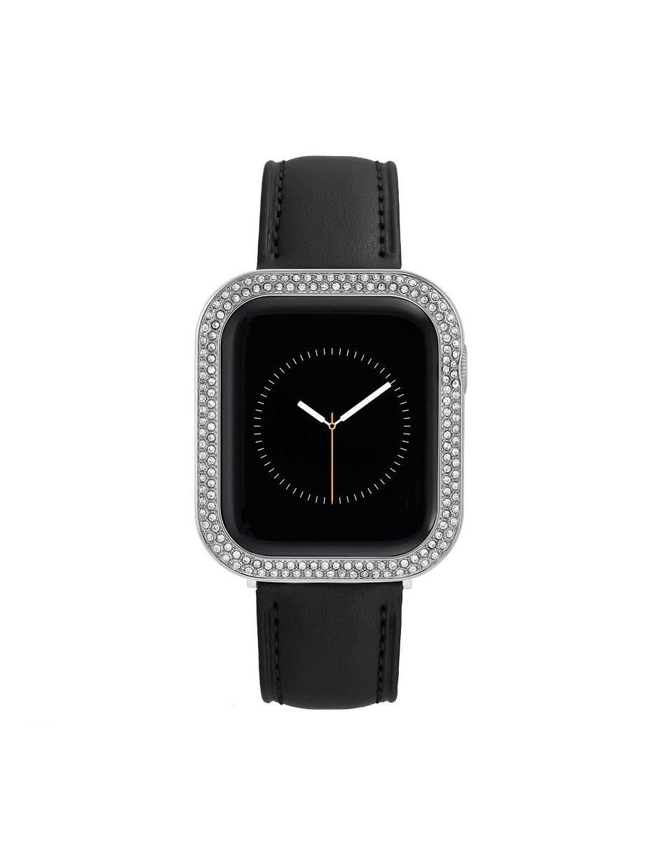 Anne Klein Premium Crystals Protective Case Cover for Apple Watch® Best Sellers Silver | EUSVG89053