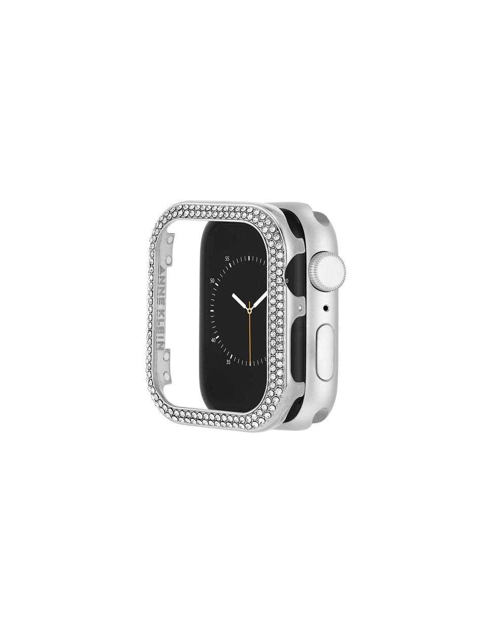 Anne Klein Premium Crystals Protective Case Cover for Apple Watch® Best Sellers Silver | EUSVG89053