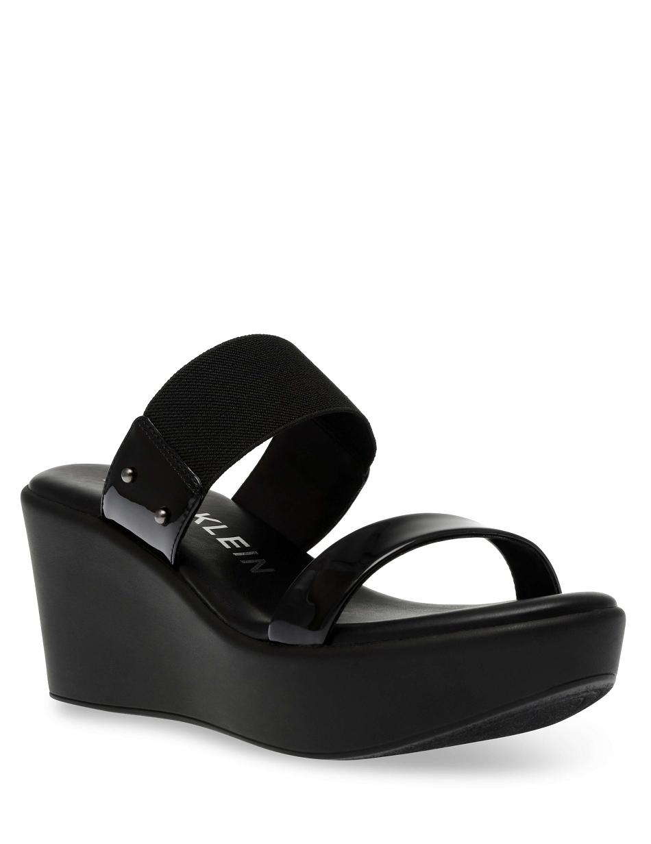 Anne Klein Pylos Platform Sandals Black | PUSER62373