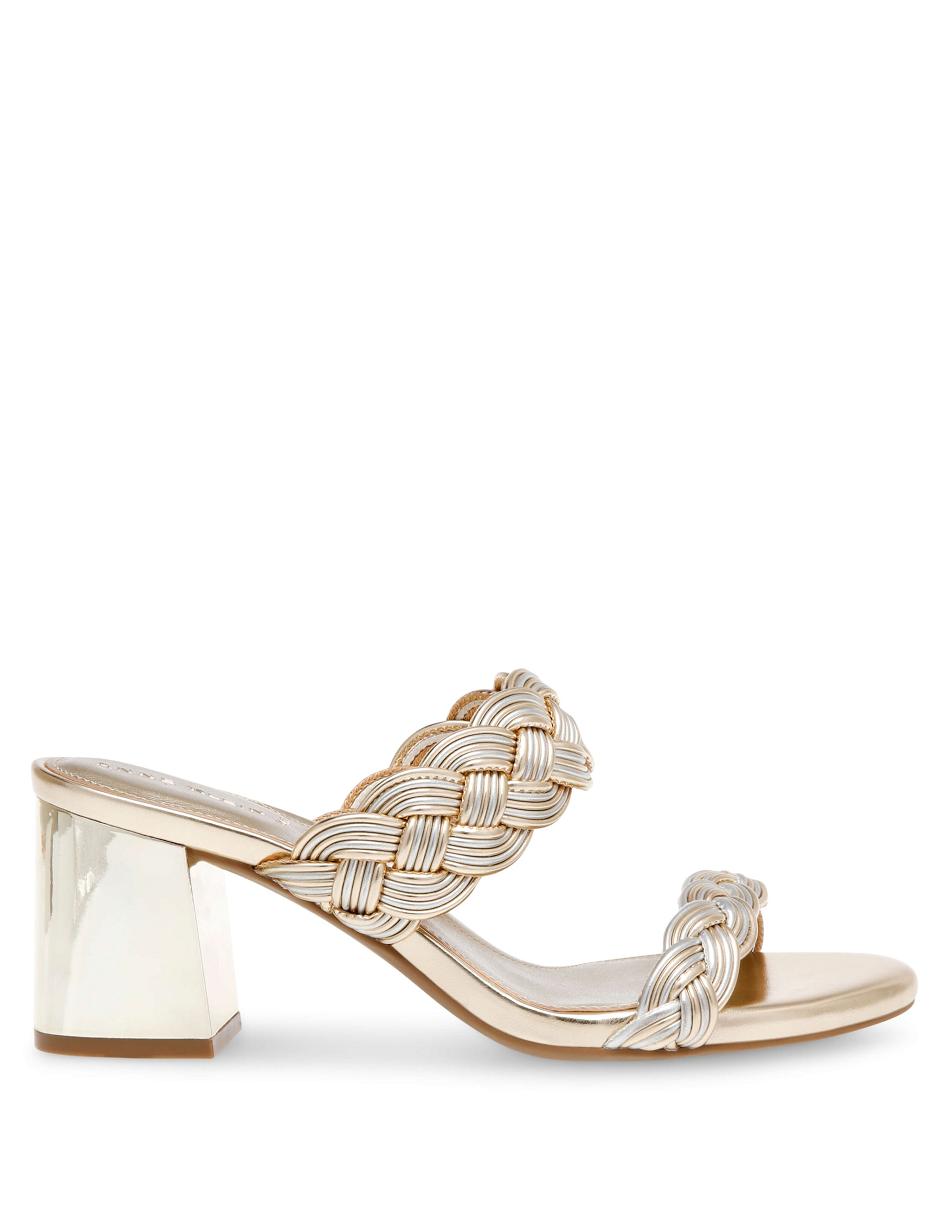 Anne Klein Reggie Dress Sandal Heels Silver / Gold | UUSTG92084