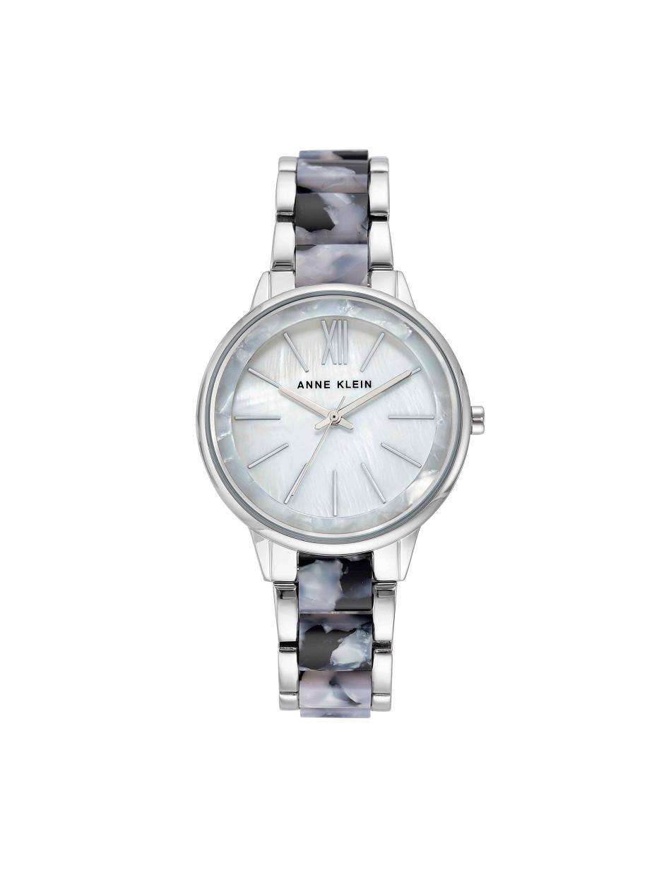 Anne Klein Resin Link Watch Metals Silver | USICD42105