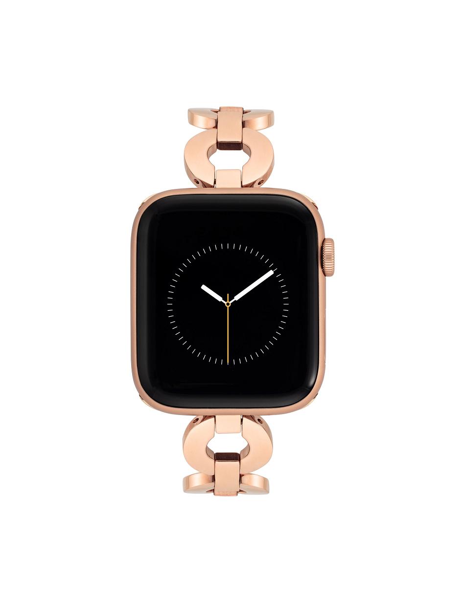 Anne Klein Round Link Bracelet Band Apple Watch Accessories Rose / Gold | USCVG69514