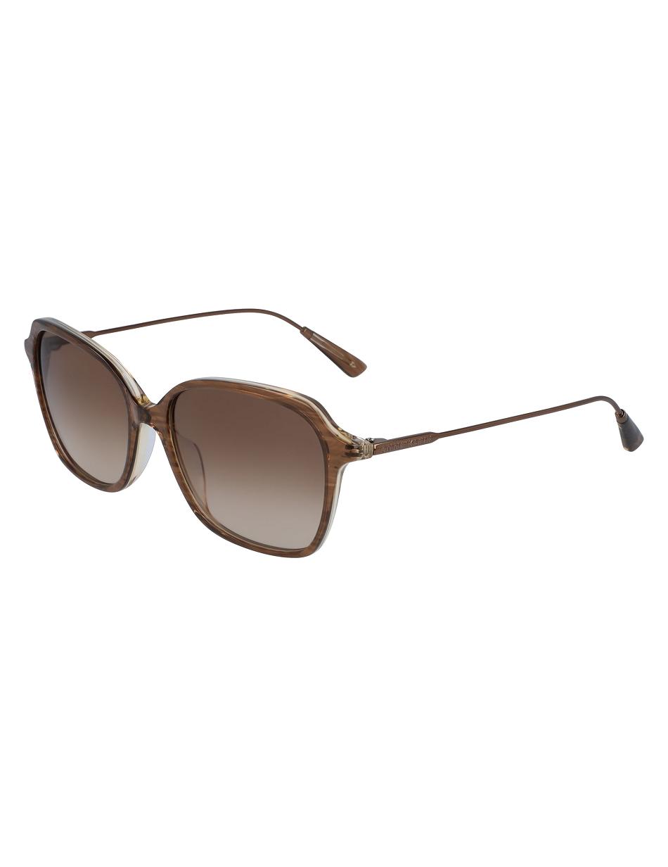 Anne Klein Rounded Square Sunglasses Narrow Size Beige | UUSTG13797